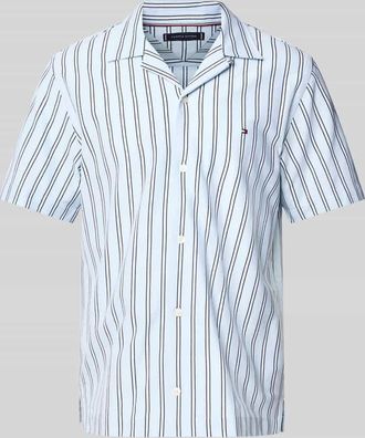 Tommy Hilfiger Regular Fit Freizeithemd mit Streifen in Hellblau, Gr&ouml;&szlig;e XXXL