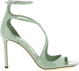 Jimmy Choo London Green Open Toe Heels