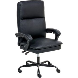 Beliani Beliani - Office Executive Chair Seat Adjustment Tilt Thick Padding Faux Leather Black Serene