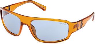 Guess GU00080 44V Mens Sunglasses Orange Size 62