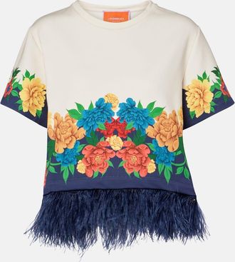 La DoubleJ La Scala floral cotton jersey T-shirt