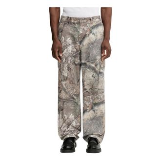 Represent Real Tree Camo Wijde Broek - Heren - Wijde Broeken - Veelkleurig - XL - Katoen - Broeken