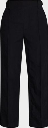 Vince Mid-Rise Pull-On Straight Crop Pants