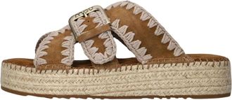 Mou Jute Sandal - Dames - Sandalen - Bruin - 41 EU - Jute - Schoenen
