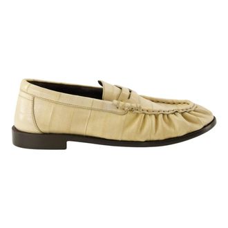 Saint Laurent Loafers, female, Beige, Size: 9 1/2 US Loafer