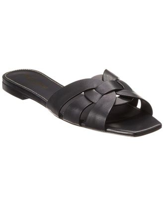 Saint Laurent Tribute Leather Sandal