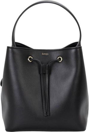 BOSS Liriel Faux Leather Bucket Bag in Black at Nordstrom