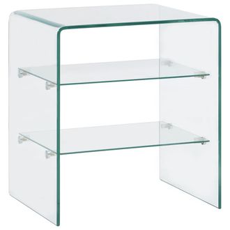 vidaXL Mesa De Centro De Vidrio Templado 50x40x56 Cm Vidaxl