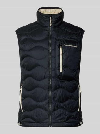 Peak Performance Daunenweste mit Logo-Stitching in Black, Gr&ouml;&szlig;e XXL