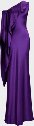 Ralph Lauren Collection Lizzie Stretch Charmeuse Evening Dress