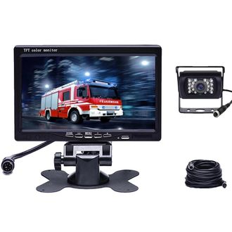 OEM Sistema Di Telecamera Posteriore, Schermo Da 7 Pollici, Risoluzione 800x480, Doppio Ingresso Video, Impermeabile Ip67, Alimentazione 12v - 24v Cc