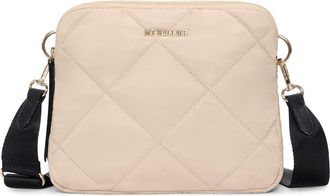 MZ Wallace Madison Quilted Nylon Crossbody Bag in Buff/black at Nordstrom
