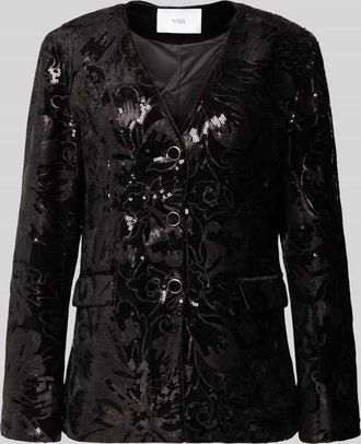 Vero Moda Slim Fit Blazer mit Pailletten Modell EBBI in Black, Größe 34