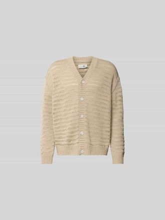 Maison Margiela Relaxed Fit Cardigan in Strick-Optik in Beige, Gr&ouml;&szlig;e XL