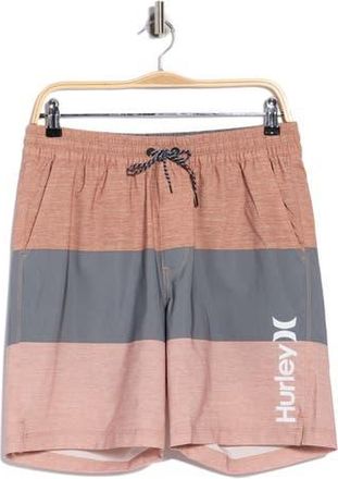 Hurley Colorblocked Volley Swim Trunks in Auburn at Nordstrom Rack, Size X-Large