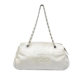 Chanel Pre-owned Shoulder Bags, female, White, Size: ONE SIZE Pre-owned Vintage Shoulder Bag
