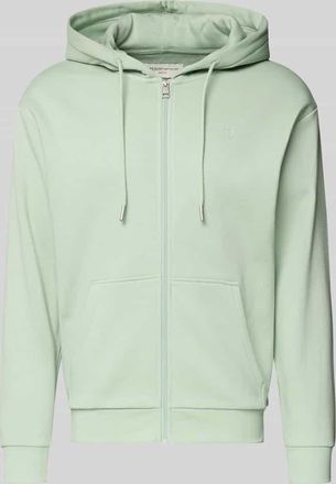 Tom Tailor Denim Regular Fit Sweatjacke aus Baumwoll-Mix in Mint, Größe XL