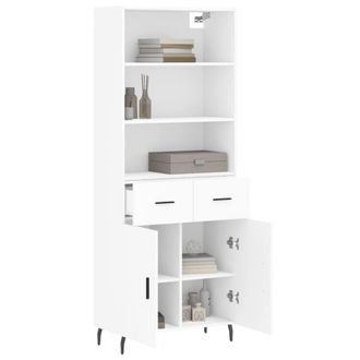 Berkfield Home Highboard White 69.5x34x180 cm Engineered Wood
