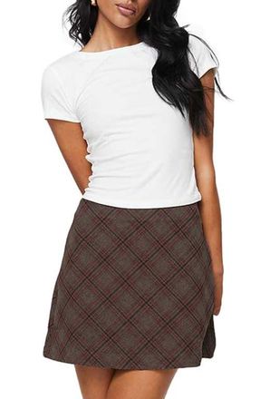 Princess Polly Lex Cotton Blend Baby Tee in White at Nordstrom, Size 2