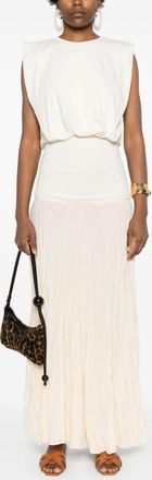 Johanna Ortiz Muraya ribbed tank top - women - Cotton/Polyester - L - Neutrals