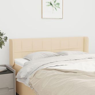 vidaXL Cabecero De Tela Color Crema 147x16x78/88 Cm Vidaxl