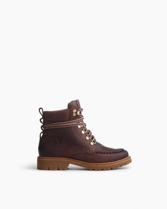 Rag & Bone Womens Cameron Lace Up Boot In Mocha