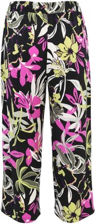 Betty Barclay Broeken, Dames, Veelkleurig, 2Xl, Bloemen relaxte pasvorm broek met zakken