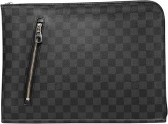 Louis Vuitton Pre-owned Poche Documents Portfolio - Dames - Vintage Clutch - Zwart - ONE Size - Vintage