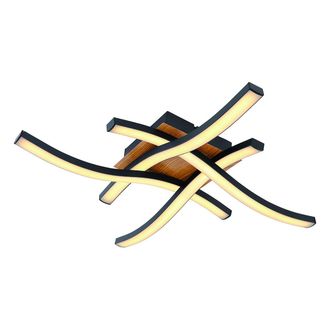 Globo Lighting Plaf&oacute;n - Evita - Negro - Metal - Led - 67171-20 - Globo