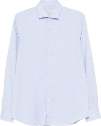Xacus Celeste Shirt - Heren - Casual Overhemden - Blauw - XL - Katoen - Overhemden