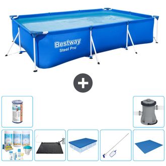 Bestway Piscina Bestway Steel Pro Rectangular - 300x201x66 Cm - 7-piezas S22258