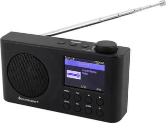 Soundmaster IR6500SW Radio Internet da tavolo Internet, dab+, fm Bluetooth, usb, wlan, Internetradio ricaricabile Nero - Soundmaster