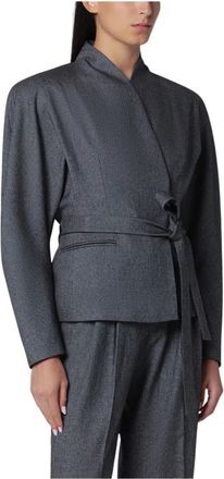 Andamane Teresa Maxi Blazer - Dames - Zomerjassen - Grijs - S - Jassen