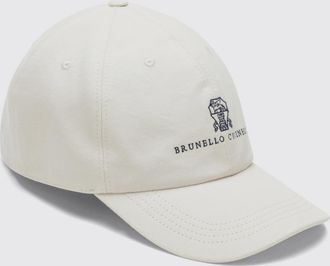 Brunello Cucinelli Cappello Brunello Cucinelli in gabardine di cotone con logo