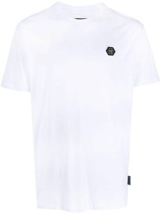 Philipp Plein T-shirt met logopatch - Wit