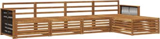 vidaXL Conjunto De Sof&aacute;s De Exterior 5 Uds. Natural Vidaxl