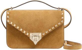 Valentino Garavani Beige Rockstud Small Shoulder Bag