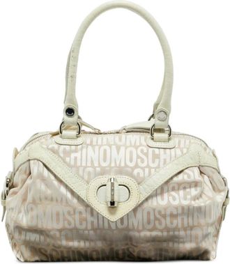 Moschino Borsa a tracolla con logo - Toni neutri