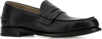Prada Mens Black Leather Loafers Nero Mocassini
