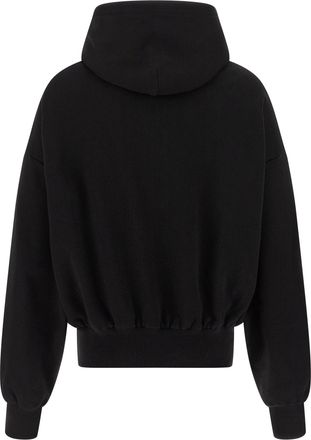 Dolce & Gabbana Flocked Print Hoodie - Black