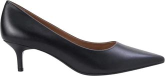 Ralph Lauren Adrienne Pump - Dames - Pumps - Zwart - 36 EU - Leer - Schoenen