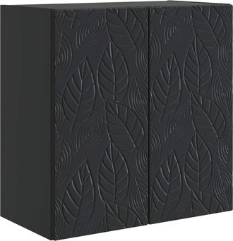 vidaXL Armario De Pared 59 X 31 X 60 Cm Madera De Ingenier&iacute;a Negro Vidaxl