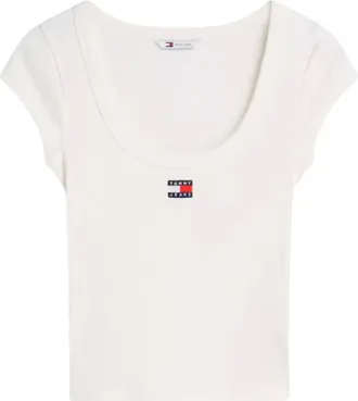 Tommy Jeans Mujer, Camisetas, Blanco, Talla: M