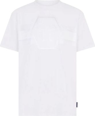Philipp Plein Hexagon T-shirt met ronde hals - Heren - T-shirts - Wit - L - Tops