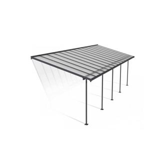 Palram Patio Cover Sierra 3 x 8.51 Clear - L860 x W299 x H305 cm - Grey