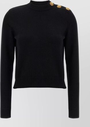 Balmain cashmere-blend buttoned jumper