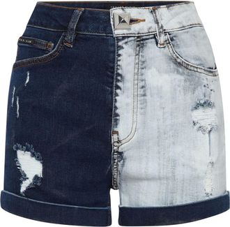 Philipp Plein Dames, Korte broeken, Blauw, Maat: 2XS Denim