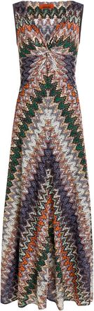 Missoni Patterned Metallic-knit Maxi Dress - Multicoloured - 38 (UK6 / XS)