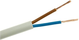 OEM Cable De Carcasa H03vv-f (omy) 2x0,75 Blanco 300/300v /25m