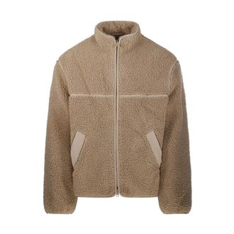 Maison Kitsun&eacute; Fleece Jacket - Heren - Jassen - Beige - L - Jassen